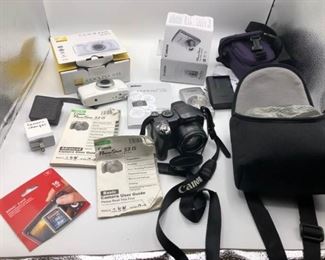 3 Cameras- Nikon Coolpix S33, Canon PowerShot ELPH 180, Canon PowerShot S3IS, 2 cases https://ctbids.com/#!/description/share/331517