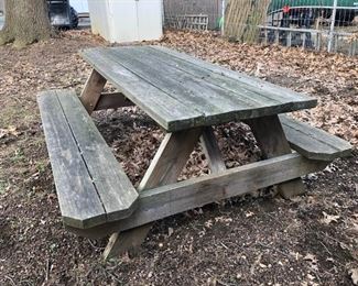 Wooden Picnic Table https://ctbids.com/#!/description/share/333237