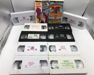 12 Barney VHS tapes https://ctbids.com/#!/description/share/331580