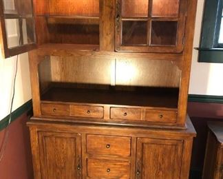 Two Piece Lighted Storage Cabinet and Drawers https://ctbids.com/#!/description/share/333253