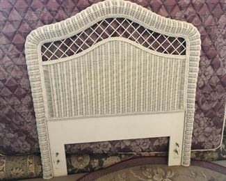 White Wicker Headboard https://ctbids.com/#!/description/share/332433