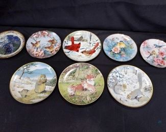 Collectible Plates -Bird and animal themes