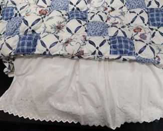 Quilt and bed skirt - double