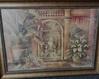 Ornate Garden framed picture