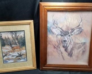 2 wildlife prints - Artists Maroon and Hansen