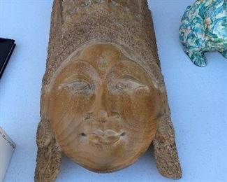 large Thai Mask wood carving