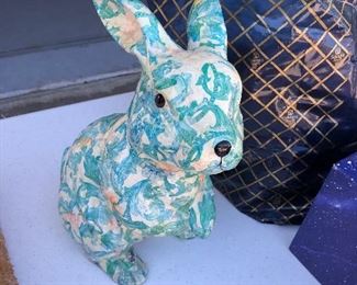 paper mâché bunny