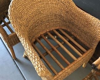 Woven Rattan Chair - I think McGuire but it might not be - there are no  cushions