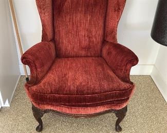 Gorgeous Wing back chair - newly reupholstered