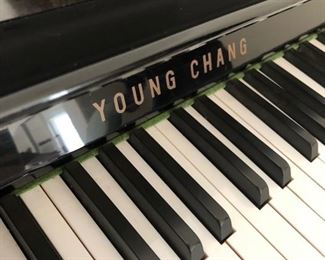 Young Chang Upright Black Piano