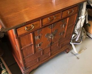 Chinese Butterfly cabinet - there are 2 of  similar size and one that is not