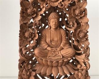 Thai Buddha hand carved in wood