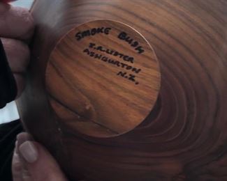 Smoke bush bowl by T.A. Lister  New Zealand