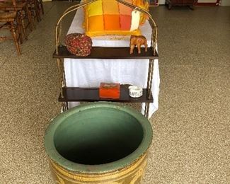 2 100 year old egg pots