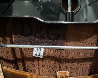 Dolce and Gabbana velvet suit