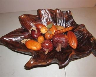 Huge hand carved wooden bowl