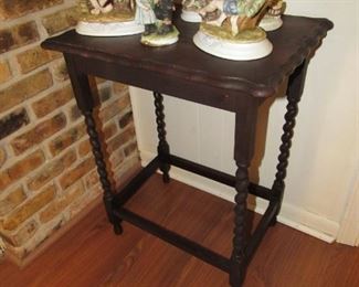 Barley twist table & Andrea figurines