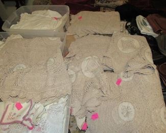 Wonderful hand made table cloths
