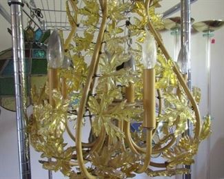 Mid Century Leaves chandelier