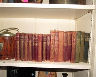 Antique leather books