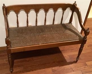 ANTIQUE RAILROAD STATION STYLE BENCH