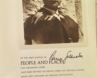 SIGNED PEOPLES & PLACES BOOK