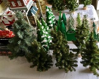 DEPARTMENT 56 TREES AND TREE LOT.