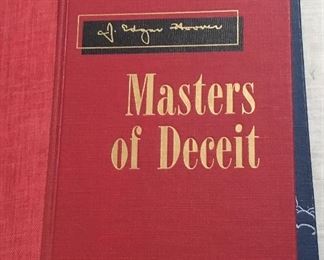 J. EDGAR HOOVER AUTHENTIC SIGNED MASTERS OF DECEIT BOOK. 