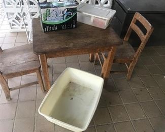 Children's table & chairs
