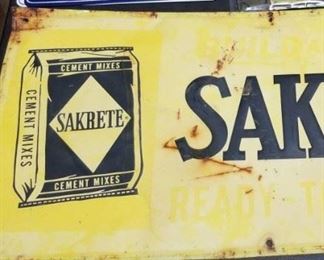 Vintage Sakrete Sign