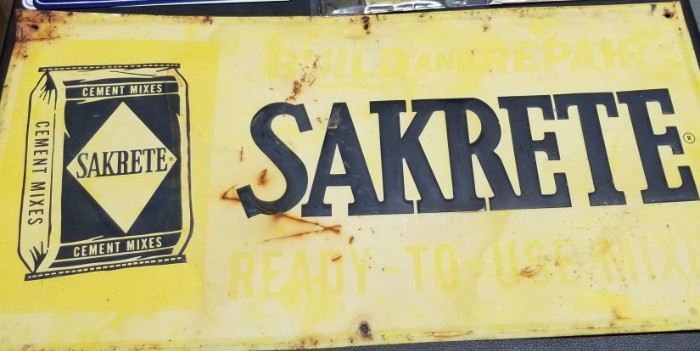 Vintage Sakrete Sign