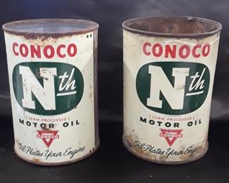 Conoco Oil Cans 