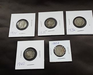 Mercury Dimes 