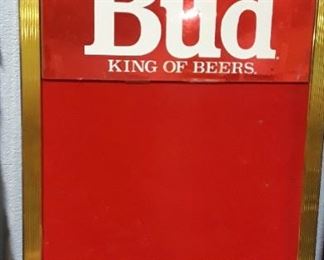 Bud King of Beer Sign 