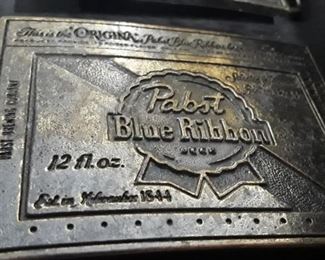 Pabst Blue Ribbon Belt Buckle 
