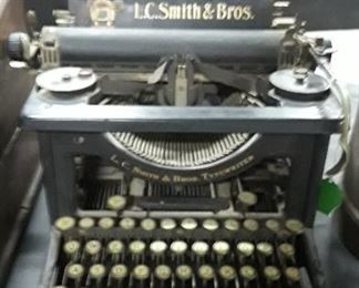 Antique L.C. Smith & Bros TypeWriter 