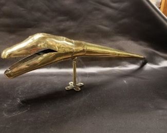 Folk Art Brass Alligator 