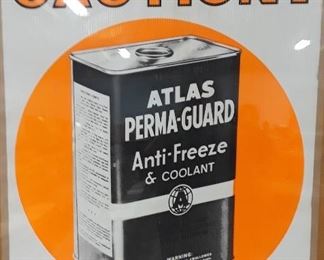 Atlas Perma-guard Anti-freeze sign 