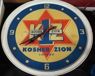 Kosher Zion Lighted Clock 