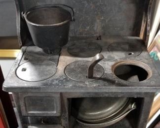 Old Cast Iron Child's Stove 