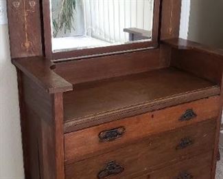 Antique  dresser with inlay