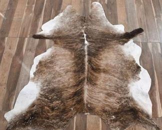 Ikea Koldby Brown Brindle Cowhide Rug