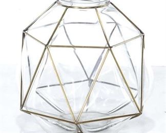 West Elm Brass & Glass Dome Votive