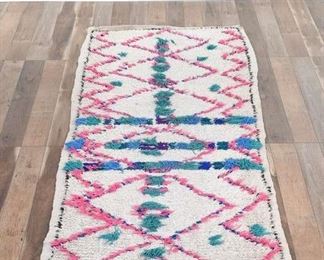 10X5 Boucherouite Vintage Moroccan Wool Berber Area Rug