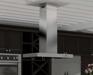 36" 400 Cfm Convertible Island Range Hood