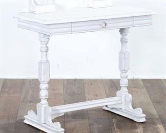White Colonial Cottage Chic Writing Desk