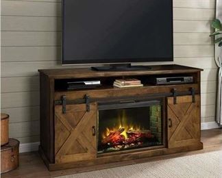 Pullman Tv Stand For 70" Tvs W/ Electric Fireplace
