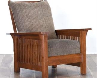 Large Craftsman Mission Style Recliner Armchair