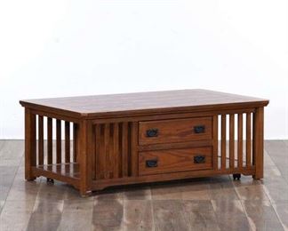 California Craftsman Coffee Table W Storage
