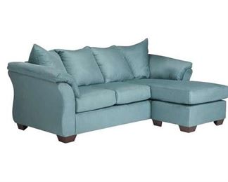 Andover Mills Torin 89" Teal Reversible Sectional
